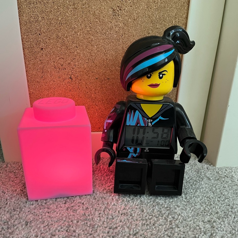 Lego alarm clock and night light